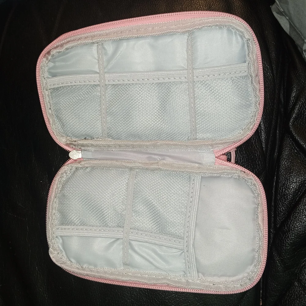 I Have Wings Pink Travel Cosmetic Bag Breast Cancer Foundation Makeup Case